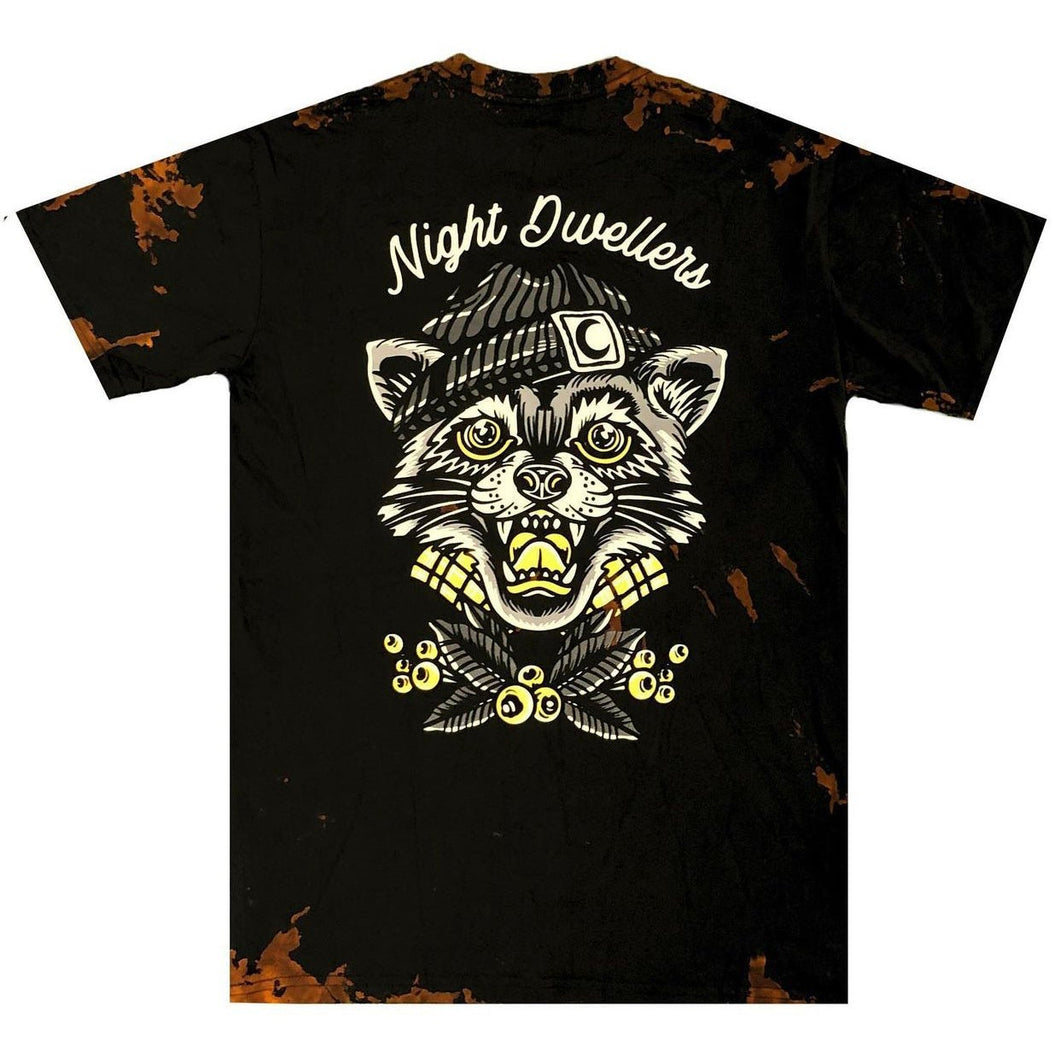 Custom Bleach Dyed Trash Panda Tee