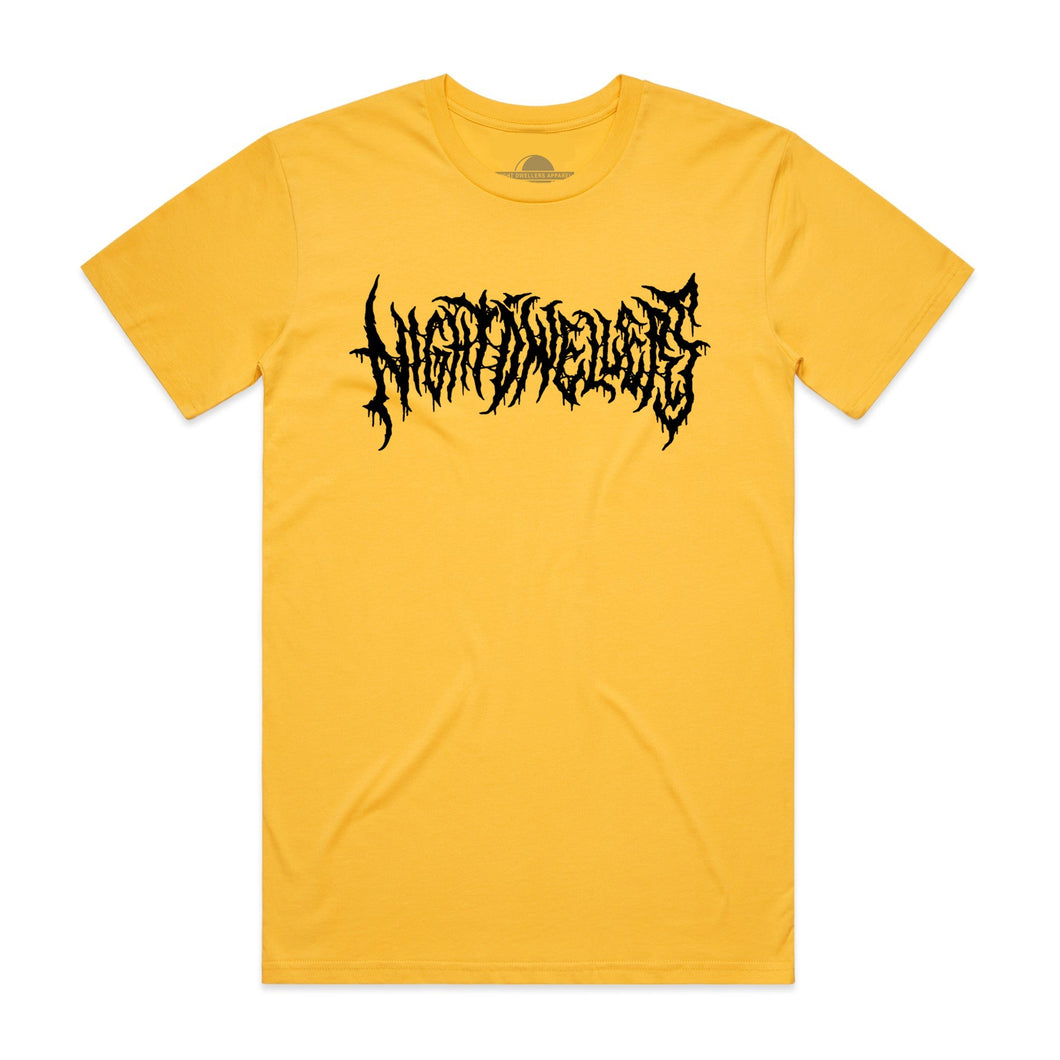 Staple Tee - Black on Yellow